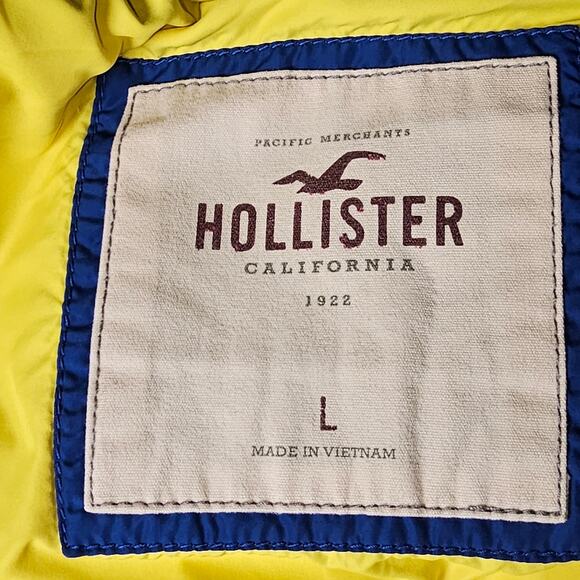 Hollister Kids Y2K Warm Winter Down Zip up Puffer Vest PTP 18 Length 20 Large - Picture 5 of 7